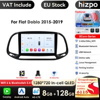 9'' 10,33'' 7862 CarPlay 4G 2Din Android für Fiat Doblo 2015-2019 Autoradio Multimedia Player Autoradio Stereo AI Intelligente Systeme Snapdragon von Qualcomm 8-Core 2,0 GHz 6115 QLED Bildschirm Audio