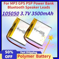 105050 3.7V 3500mAh Lithium Polymer LiPo Rechargeable Battery for MP3 GPS PSP Power Bank Bluetooth Speaker Leads High Quality