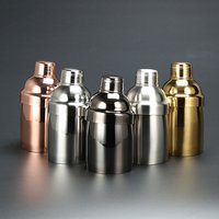 New Arrival Stainless Steel Shaker Cocktail Shaker Gunmetal Black bottle Martini Bartender tools Shaker Drink 550ML