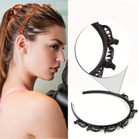 1 Pack Multi-layered Toothed Hair Clip, Practical Non-slip Style, Suitable for Washing Face Updo / High Ponytail Fixing / Daily