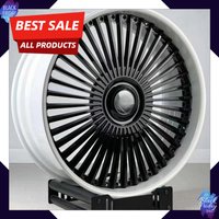 Hot-selling Custom 2 Piece Forged Wheels 20 21 22 23 24 26 Inch 5*120 5*114.3 Rims for Range Rover Cadillac Black Alloy Rims