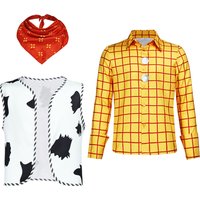 Movie Cosplay Story Woody Costume Costume Outfit Shirt Vest Scarf Halloween Carnival Masquerade Suit