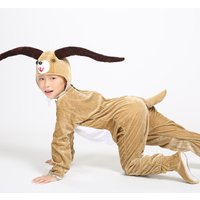 Boys Girls Children Student Dance Performance Costumes Cartoon Goat Antelope Animal Jumpsuit Halloween Party Cosplay Costumes