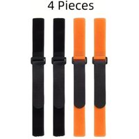 AliExpress NONE 4pcs Reusable Bike Wheel Strap Adjustable Bike Wheel Stabilizer Straps Bike Rack Strap with Durable Hook 2pcs Black 2pcs Orange