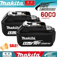 18V Makita battery 6000mAh BL1860B,rechargeable battery replace BL1850B LXT400for Makita 18V power tools Anti vibration