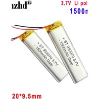 3.7V Polymer lithium battery 952070 102070 For Beauty instrument rechargeable battery 1500mah polymer battery