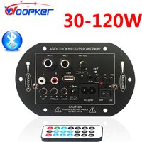 Woopker Bluetooth Audio Amplifier Board Subwoofer Compatible FM Radio 110V 220V 12V 24V Digital Amp Module