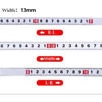 1-3m Stainless Steel Miter Track Tape 13mm Measure Self Adhesive Metric Scale Ruler Rust-Proof Durable Wear-Resistan Ruler