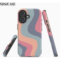 Soft Swirls Phone Case for iPhone 17 16 15 14 13 12 11 X XS XR XSMAX 7 8 Air Pro Max Plus Luxury Double-layer Back Cover
