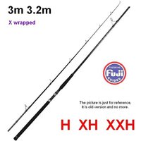 ZZ302 ZZ302A H XH XXH 3m 3.2m 2 Section X Wrapped Fuji Parts Toray Carbonfiber Fishing Rod Tip Dia. 3mm 3.7mm 4.8mm Bait 50-300g