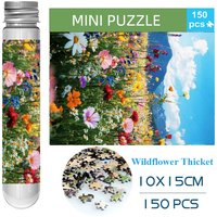 150PCS Mini Test Tube Wildflower Thicket Difficult Jigsaw Puzzle Decompression Toys Game Family Educational Toys
