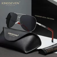 KINGSEVEN Brand Aluminum Polarized Sunglasses For Men Pilot Men's Glasses UV400 Driving Eyewear