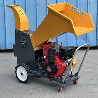 customized 16HP Diesel-Powered Wood Chipper Shredder Industrial Branch Crusher Machine for Lumber Processing