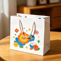10pcs Custom Printed Paper Shopping Bags, Personalized Logo Picture Gift Bags for Jewelry, Perfume, Wedding & Business Packaging