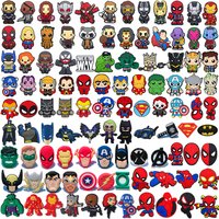 7-100Pcs Hot Toys Cartoon Series Shoe Charms For Slides Clog Sandals Shoes Decorations Accessories For Christmas Birthday Gifts