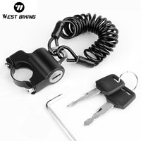 AliExpress West Biking WEST BIKING Mini Bike Helmet Lock Portable Aluminum Alloy Bicycle Motorcycle Anti-theft Safety Lock MTB Road Bike Accessories
