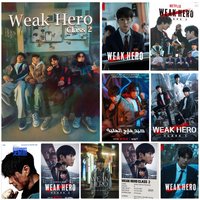 Korean TV Drama 2025 Weak Hero Poster Self-adhesive Art Waterproof Paper Sticker Coffee House Bar Room Wall Decor
