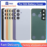 For Samsung S24 S 24 SM-S921B S921U 5G Battery Back Cover Rear Door Glass Panel Housing Case Replacement Parts And Camera Lens
