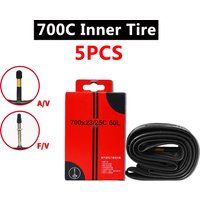 5PCS KENDA Bicycle Tire Inner Tube 700C 18-23C 23-25C 28-32C 35-43C 45C Camera Schrader Presta Valve Inner Tube Road Bike Tyre