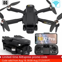 TD12Pro 5 GHz WIFI FPV Drohne mit 1080p HD Kamera, 2 Batterien 360 ° Flip RC Quadcopter Professioneller bürstenloser Motor UAV CO