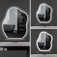 mirrors LED light Bathroom Mirror 3 Changeable Colors With Defogging Function Smart Bath Mirror wall decorative mirror