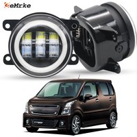 Led Fog Light Driving Lamp for Suzuki Wagon R Stingray MH44S MH95S 2017-2021 Front Car Turn Signal Angel Eye DRL Halo Ring