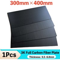 Feuille de plaque de Fiber de carbone 3K complète 300x400mm, panneau de panneau de carbone haute résistance épaisseur 0.5mm 1.0mm 1.5mm 2mm 2.5mm 3mm 4mm 5mm