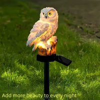 Solar Owl Garden Stake Light Outdoor Waterproof LED Statue Lamp Ideal Gift for Women and Owl Lovers for Patio Lawn Decoration