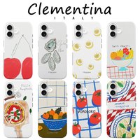 Art Pizza Pasta Oyster Phone Case for Samsung Galaxy A56 A36 A26 S26 S25 S24 S23 S20FE Ultra Plus Edge 4G 5G Double-layer Cover