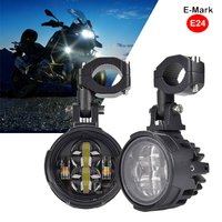Universal Motorcycle LED Fog Lights Driving Lights E24 Approved Waterproof Fog Lamp For Yamaha MT07 MT09 CRF1000L Africa Twin
