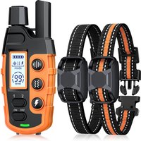 3300Ft Elektryczna obroża treningowa dla psa Zdalne sterowanie Wodoodporna zachowanie zwierzęciaDla szczeniaka o wadze 5-120 funtów z wibracjami