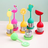 Cute Leaf Filters Scented Tea Tools High temperature resistance Silicone Tea Strainers Tea Infusers