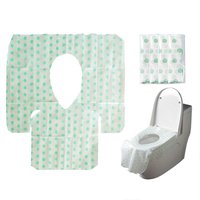 Dot Pattern Toilet Seat Cover Disposable Portable Travel Camping Hotel Degradable Waterproof Toilet Mat Bathroom Accessories TMZ