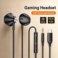 HiFi Surround Headphones Bass Stereo Sound For iPhone Xiaomi Huawei Tablet Laptop HD Microphone Sports Music Gaming Accessory