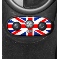 For Mini Cooper R50 R52 R53 2006 2005 2004 Rearview Mirror Adjustment Panel Decorative Stickers Cover Car Styling Accessories