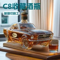 Police Car Whiskey Bottle Wild Horse Whiskey Glass Novelty Collectible Toy Alcohol Bottle Wine Glass Bottle Funny Bar Decor Gift