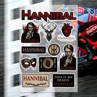H-Hannibal Japanese Motorcycle Sticker Suitable for Motorcycle Body Reflective Car Sticker Helmet Decal