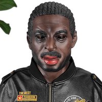Popular Black Mask, Natural Latex Material, Funny Trick, Natural Latex Material, Detailed Craftsmanship, Movie Texture