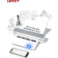 HPRT MT610 A4 Portable Printer Wireless Bluethooth Thermal Printer Support For 8.5"x11" US Letter Compatible with Android &iOS