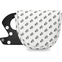 1pc Printing Style Club Head Cover, Golf Putter Club Head Cover, Half Circle Putter Head Cover, Club Head Cover - PU