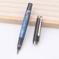New Luxury Admok M800 Resin Rollerball Pen Metal Gold Clip Gel Pen 0.5mm Black Ink Ultra Smooth Writing Office School Supply