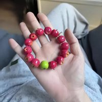 Christmas High Cost Effective Apple Good Luck Bracelet Connecting Sweet Fruit Creativity with A Chain of Good Luck Along The Way