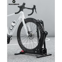 AliExpress ROCKBROS Bicycle Parking Racks Double Poles Carbon Steel MTB Road Bike Foldable Bike Parking Racks Displaying Cycling Stands