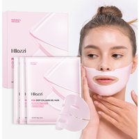Pink collagen gel mask, suitable for night use, hydrating and moisturizing, containing collagen, making the skin glow