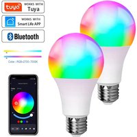 Tuya Smart RGB Bulb WiFi Zigbee Bluetooth Dimmable Smart RGB Lamp 2700-6500K Colorful LED Light Bulb Work With Alexa Google Home