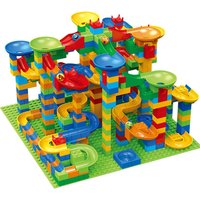 84-100 Stück Marmor Race Run Blöcke Labyrinth Ball Track Spielzeug kompatible Stadt Bausteine Trichter Rutsch blöcke Spielzeug DIY Ziegel Spielzeug