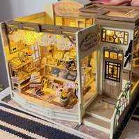 Vitrine's Tale DIY Dollhouse Kit,French Retro Jewelry Studio Miniature House Kit,Luxury Tiny Home Model,Decor Gift for Adults