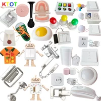 DIY Busy Board Montessori Education Wooden Toy Accessories Cognitive Training Infant Early Education Skills Learning Wooden Game