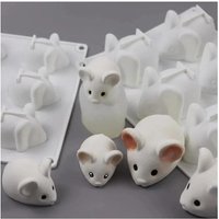 1 Pcs Cute Shape Mouse Mold Mousse Cake Dessert Baking Chocolate Silicone Mould Kitchen Fondant Cake Decorating Tool