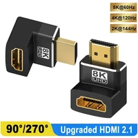 8K HDMI 2.1 Cable Adapter Male to Female Cable Converter for HDTV PS4 PS5 Laptop 4K HDMI Extender Female to Female